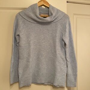 LOFT blue tunic sweater.